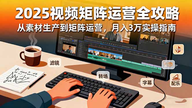 2025短视频矩阵运营全攻略：从素材生产到矩阵运营，月入3万实操指南| 网创圈