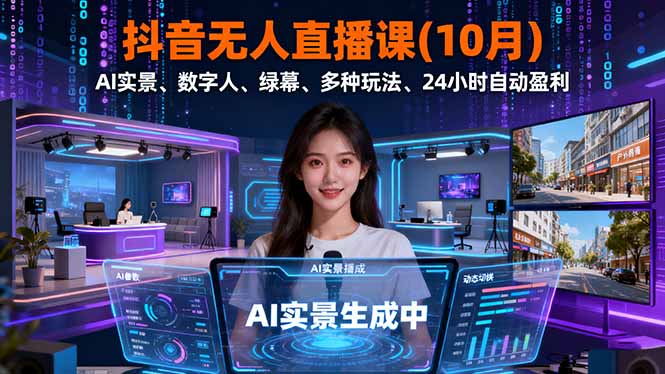 抖音无人直播课(10月| 网创圈