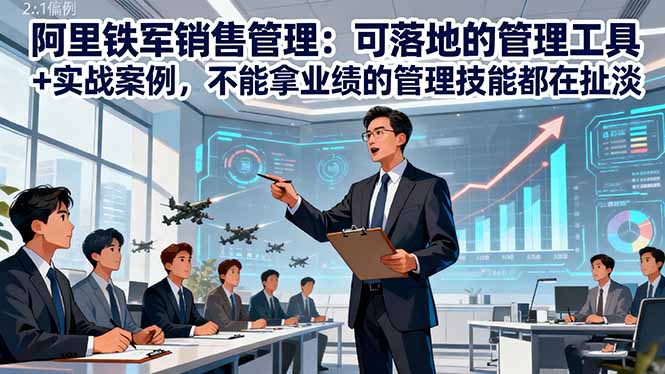 阿里铁军销售管理：可落地的管理工具+实战案例，不能拿业绩的管理都在扯淡| 网创圈
