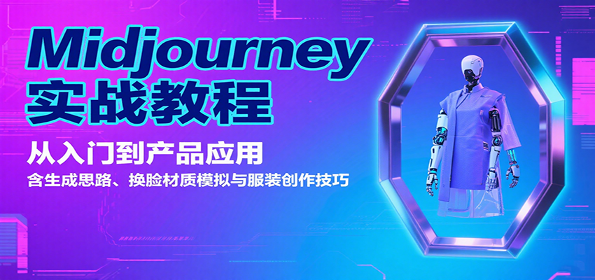 Midjourney实战教程：从入门到产品应用，含生成思路、换脸材质模拟与服装创作技巧| 网创圈