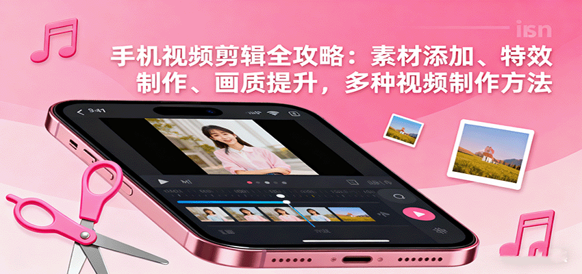 手机视频剪辑全攻略：素材添加、特效制作、画质提升，多种视频制作方法| 网创圈