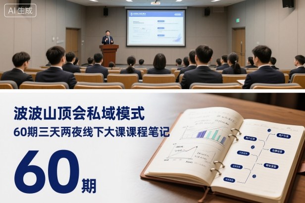 波波山顶会私域模式60期三天两夜线下大课课程笔记(文档)| 网创圈