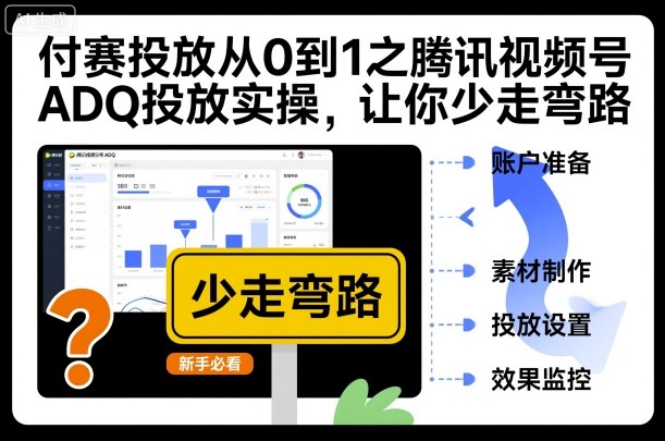 付赛投放从0到1之腾讯视频号ADQ投放实操，让你少走弯路| 网创圈