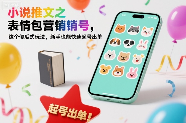 小说推文之表情包营销号，这个傻瓜式玩法，新手也能快速起号出单| 网创圈