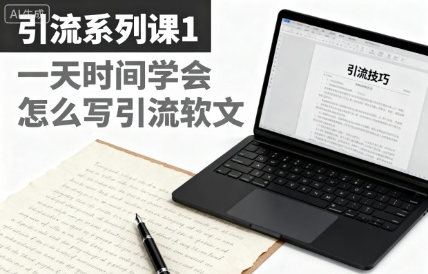 引流系列课1，一天时间学会怎么写引流软文| 网创圈