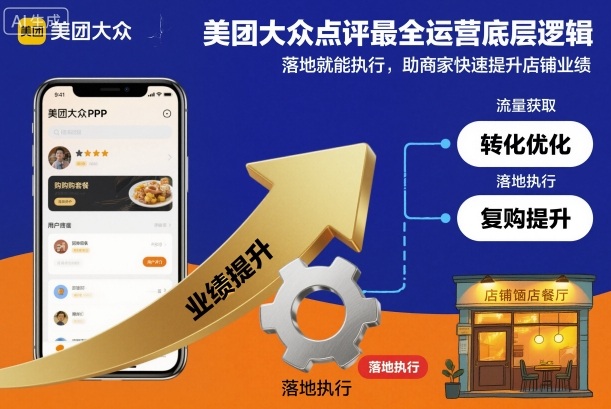 美团大众点评最全运营底层逻辑，落地就能执行，助商家快速提升店铺业绩| 网创圈