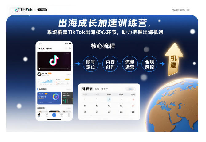 出海成长加速训练营，系统覆盖TikTok出海核心环节，助力把握出海机遇(更新)| 网创圈