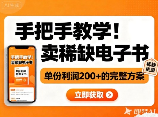 手把手教学！在小红书卖稀缺电子书，单份利润2张+的完整方案| 网创圈