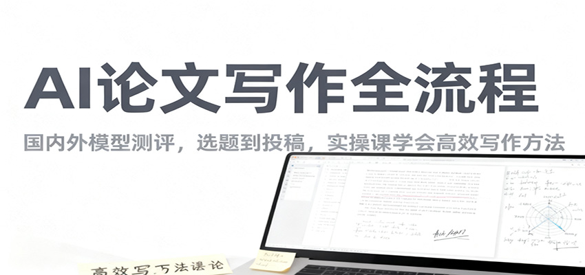 AI论文写作全流程，国内外模型测评，选题到投稿，实操课学高效写作方法| 网创圈