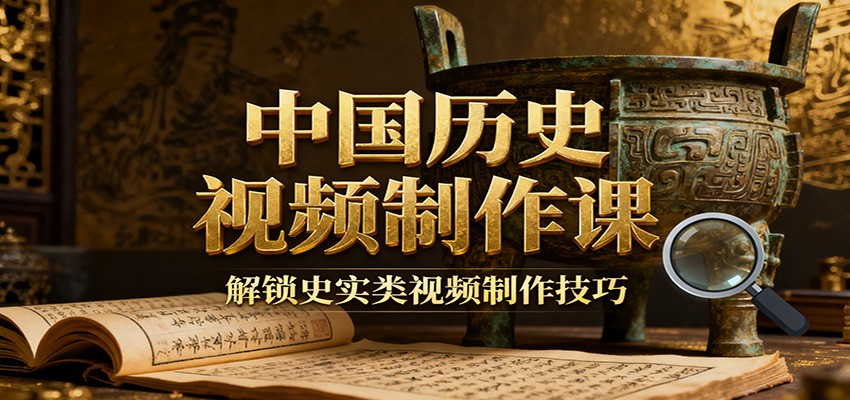 中国历史视频制作课：疆域地图集+参考文案+练习素材，解锁史实类视频制作技巧| 网创圈