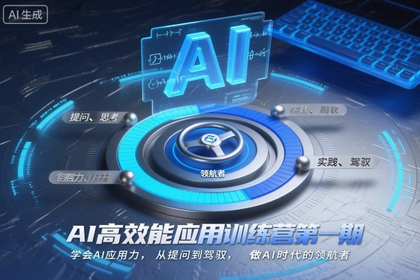 AI高效能应用训练营第一期，学会AI应用力，从提问到驾驭，做AI时代的领航者| 网创圈