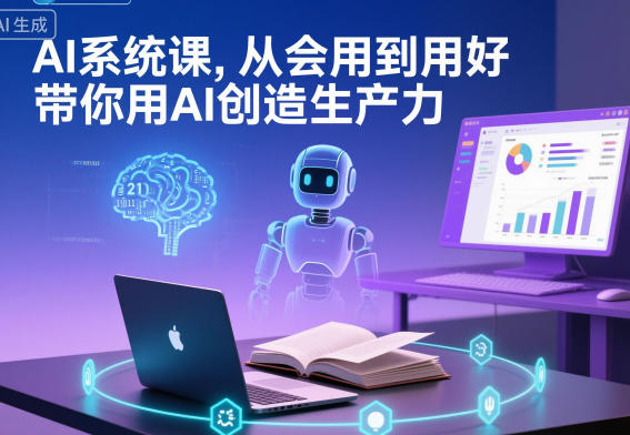 AI系统课，从会用到用好，带你用AI创造生产力| 网创圈
