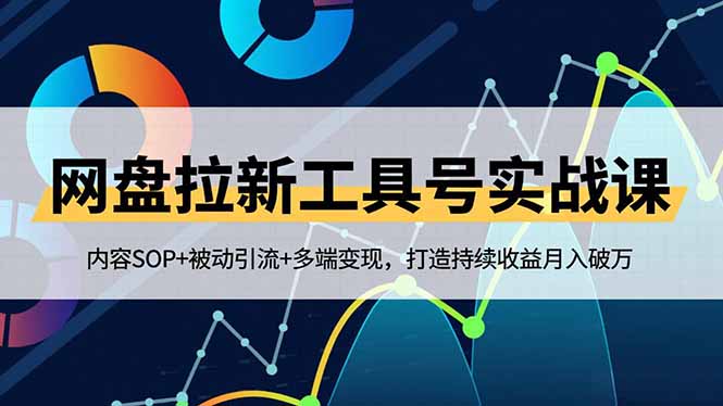 网盘拉新工具号实战课，内容SOP+被动引流+多端变现，打造持续收益月入破万| 网创圈