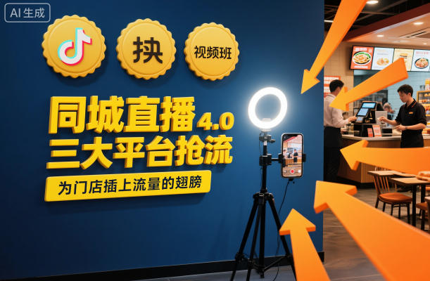 同城直播实操班4.0，三大平台抢流，为门店插上流量的翅膀| 网创圈