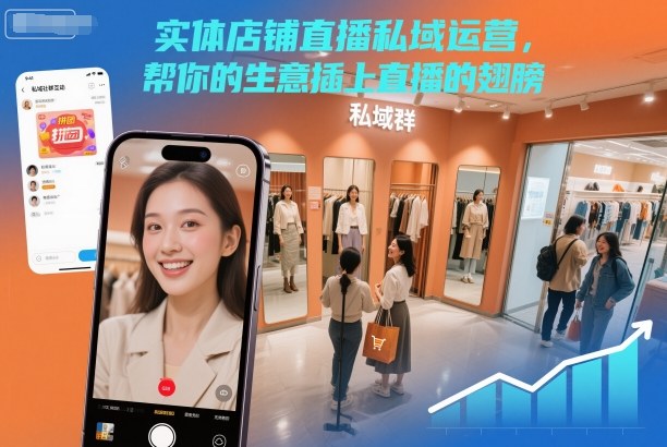 实体店铺直播私域运营，帮你的生意插上直播的翅膀| 网创圈