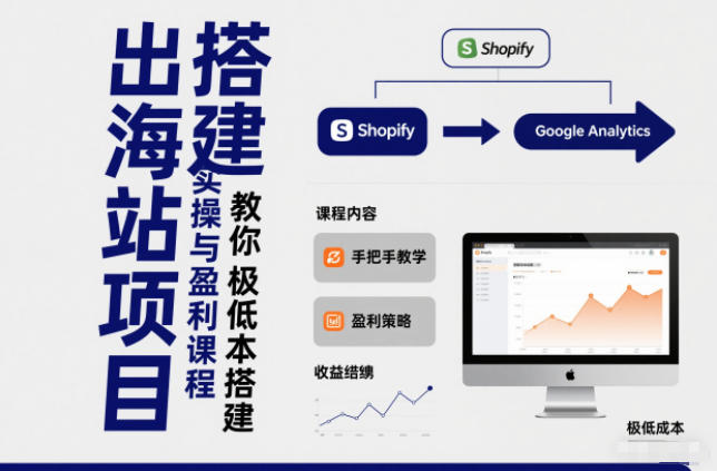 小淘出海站项目，搭建实操与盈利课程，手把手教你用极低成本搭建| 网创圈
