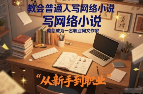教会普通人写网络小说，助您成为一名职业网文作家| 网创圈