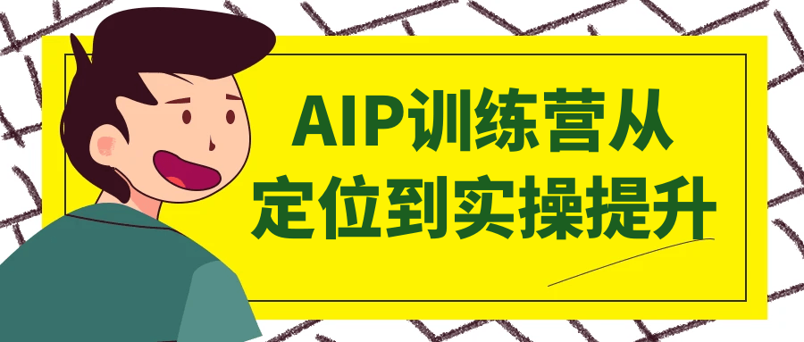 AIP训练营从定位到实操提升| 网创圈