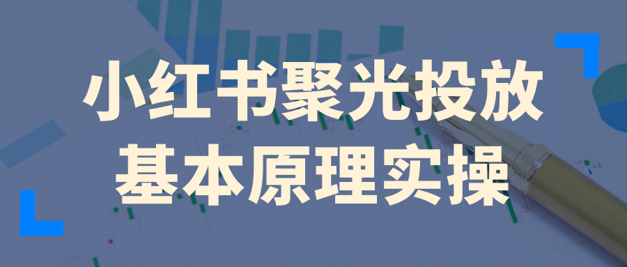 小红书聚光投放基本原理实操| 网创圈