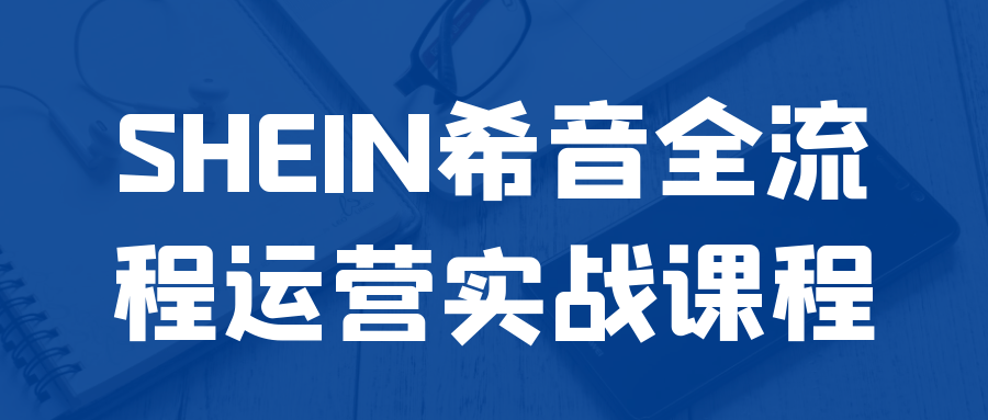 SHEIN希音全流程运营实战课程| 网创圈