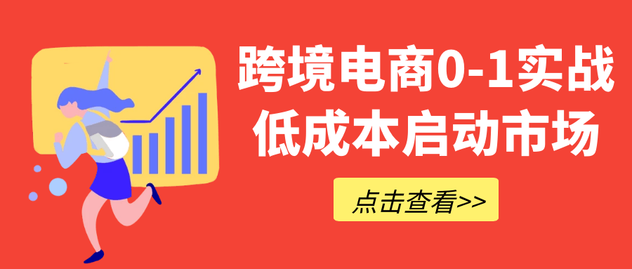 跨境电商0-1实战低成本启动市场| 网创圈