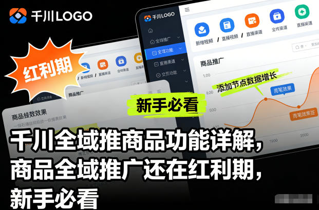 千川全域推商品功能详解，商品全域推广还在红利期，新手必看| 网创圈