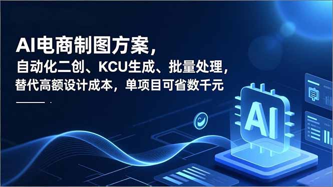 AI电商制图方案，自动化二创、SKU生成、批量处理，替代高额设计成本，单项目可省数千元| 网创圈