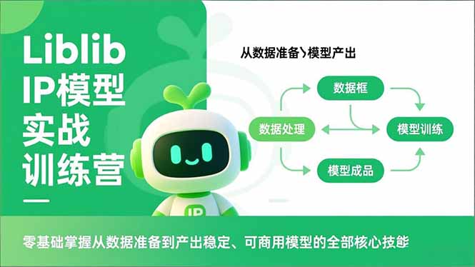 Liblib IP模型实战训练营，零基础掌握从数据准备到产出稳定、可商用模型的全部核心技能| 网创圈