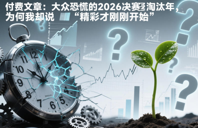 付费文章：大众恐慌的2026决赛淘汰年，为何我却说“精彩才刚刚开始”？| 网创圈