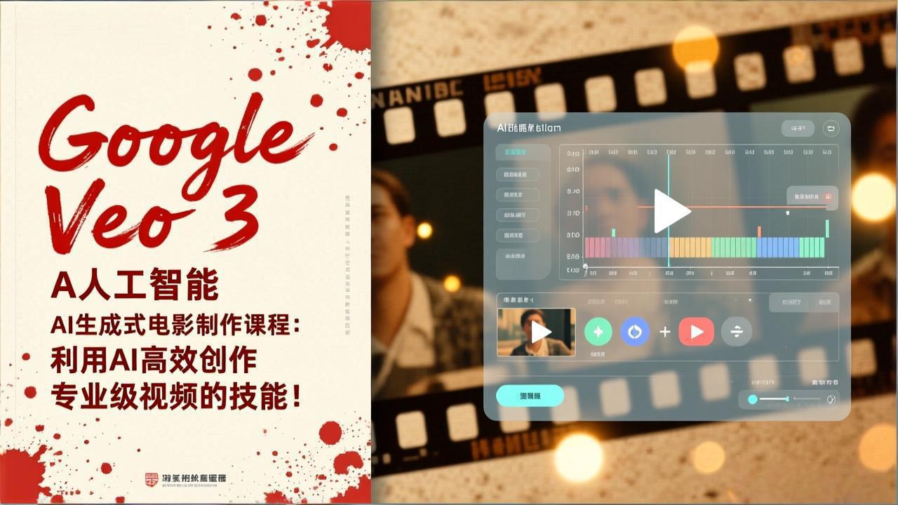 Google Veo 3人工智能AI生成式电影制作课程：利用AI高效创作专业级视频的技能！| 网创圈