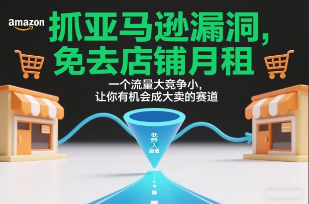 抓亚马逊漏洞，免去店铺月租，一个流量大竞争小，让你有机会成大卖的赛道| 网创圈