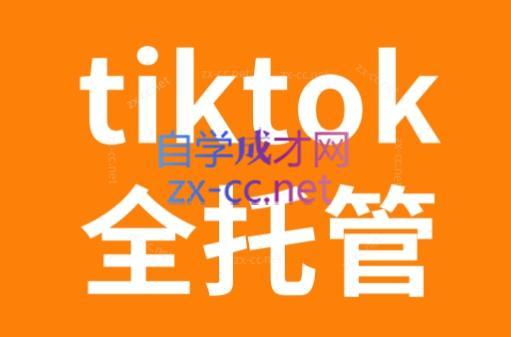TikTok跨境电商全托管运营模式精品课| 网创圈