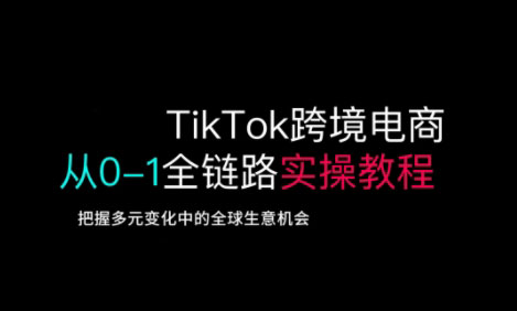 TikTok电商运营从基础到高阶全方位实操| 网创圈