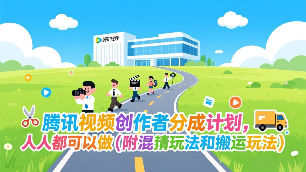 腾讯视频创作者分成计划，人人都可以做(附混剪玩法和搬运玩法| 网创圈