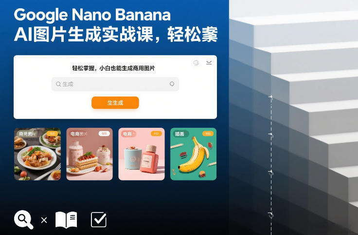 Google Nano Banana AI图片生成实战课，轻松掌握，小白也能生成商用图片| 网创圈