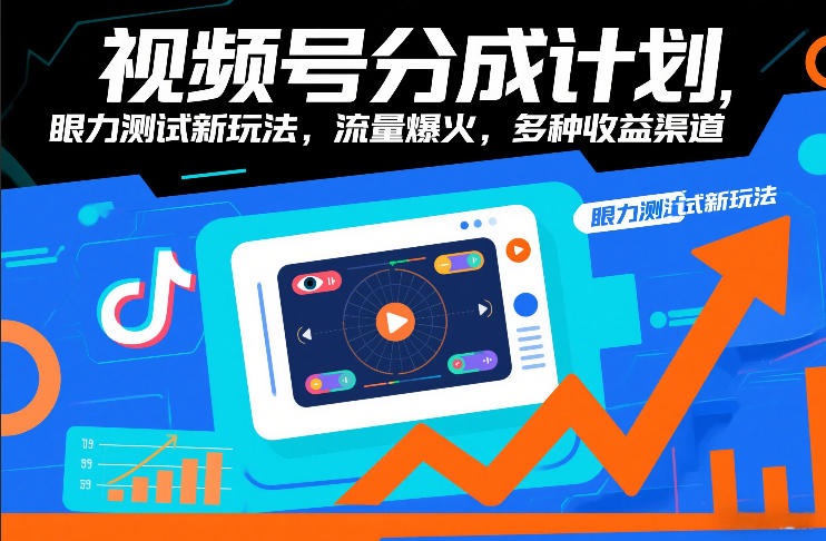 视频号分成计划，眼力测试新玩法，流量爆火，多种收益渠道| 网创圈