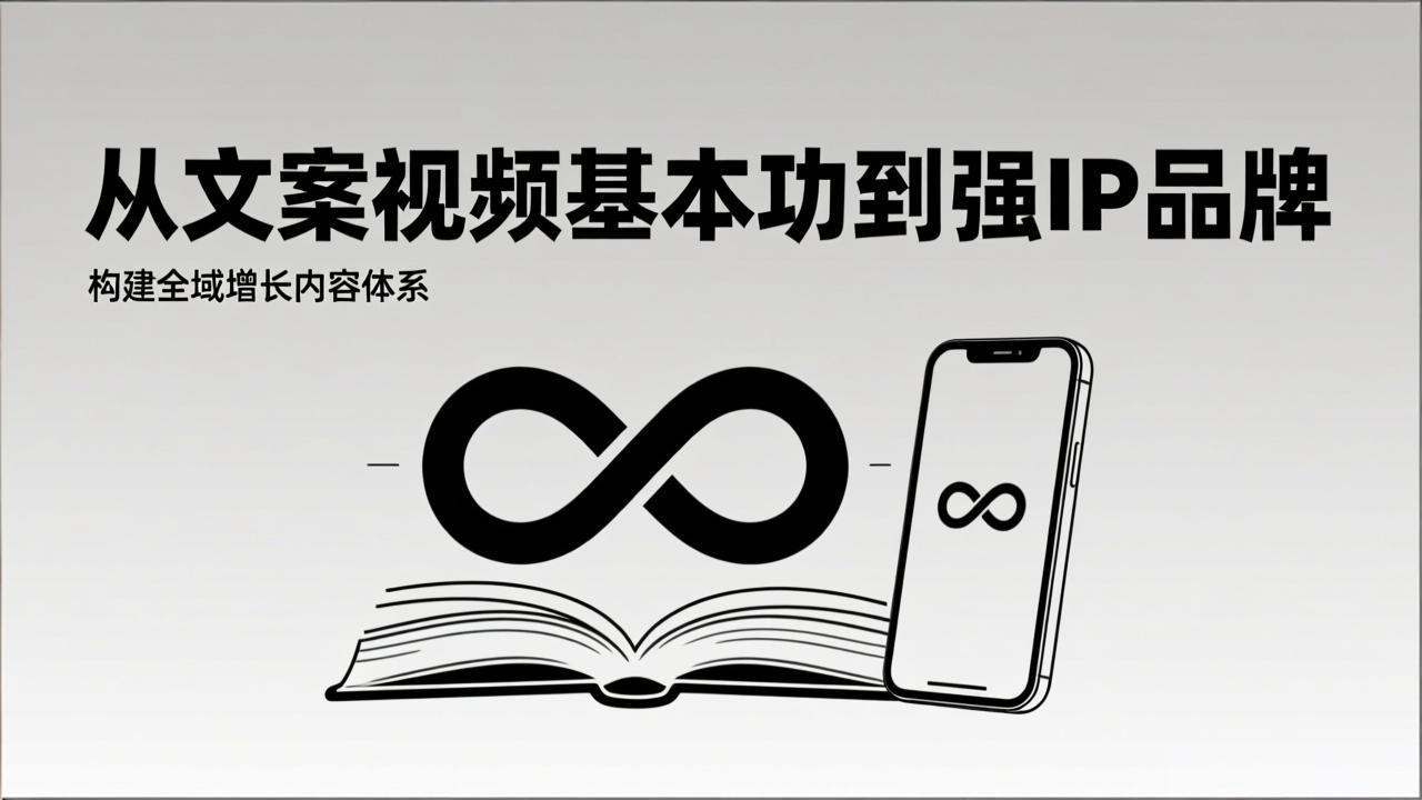 2026内容获客系统课：从文案视频基本功到强IP品牌，构建全域增长内容体系| 网创圈
