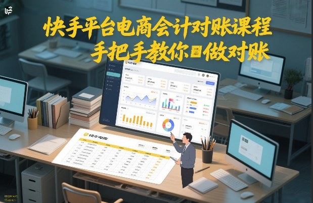 快手平台电商会计对账课程，手把手教你做对账| 网创圈