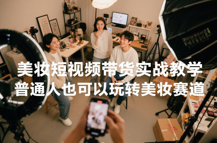 美妆短视频带货实战教学，普通人也可以玩转美妆赛道| 网创圈