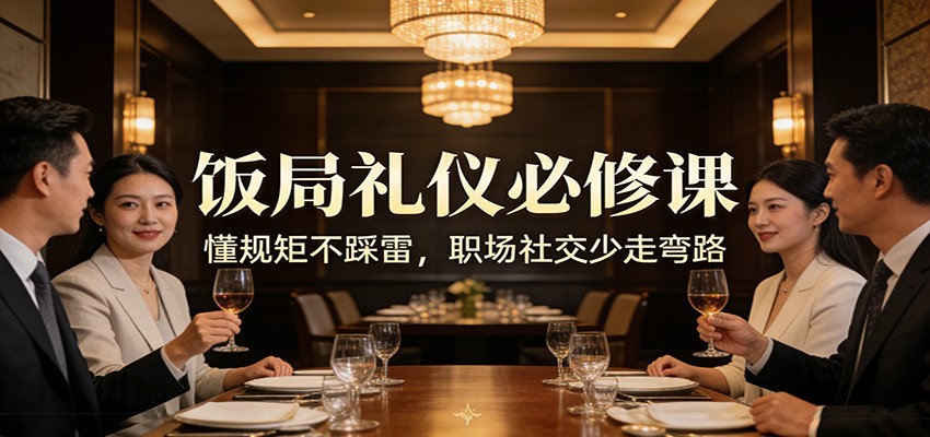 公众号收费文章：《饭局礼仪必修课：懂规矩不踩雷，职场社交少走弯路》| 网创圈