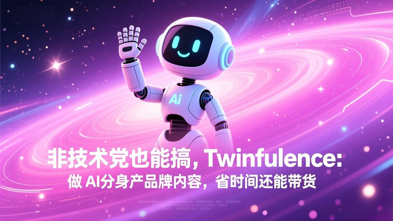 非技术党也能搞!Twinfluence:做 AI 分身产品牌内容,省时间还能带货| 网创圈