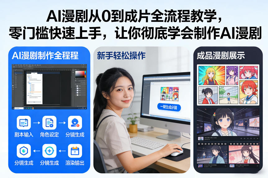 AI漫剧从0到成片全流程教学，零门槛快速上手，让你彻底学会制作AI漫剧【保姆级教程】| 网创圈