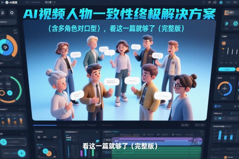 AI视频人物一致性终极解决方案(含多角色对口型)，看这一篇就够了(完整版)| 网创圈