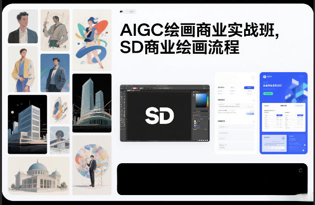 AIGC绘画商业实战班，SD商业绘画流程| 网创圈