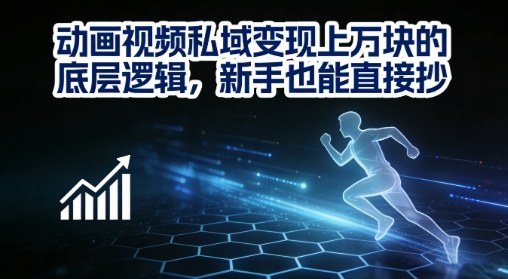 动画视频私域变现上W的底层逻辑，新手也能直接抄| 网创圈