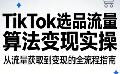 TikTok选品流量算法变现实操| 网创圈