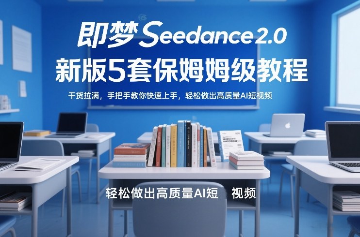 即梦Seedance2.0新版5套保姆级教程，干货拉满，手把手教你快速上手，轻松做出高质量AI短视频| 网创圈