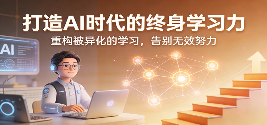 打造AI时代的终身学习力：重构被异化的学习，告别无效努力| 网创圈