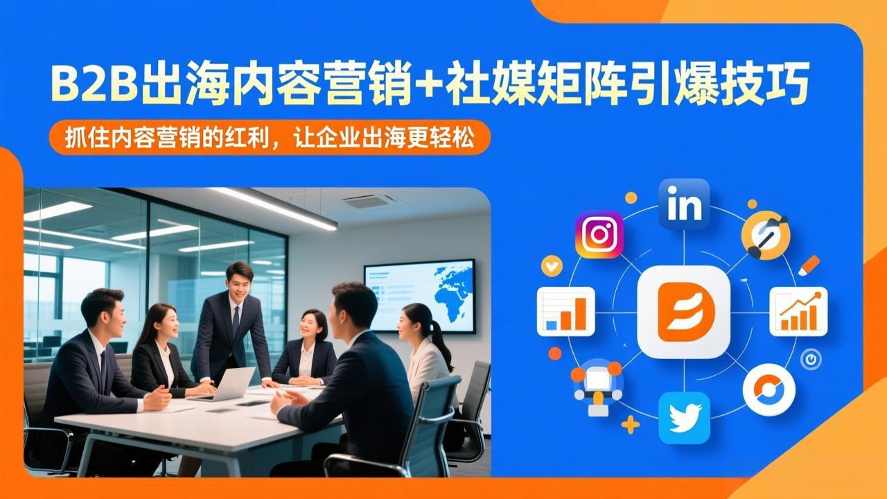 B2B出海内容营销+社媒矩阵引爆技巧：抓住内容营销的红利，让企业出海更轻松| 网创圈