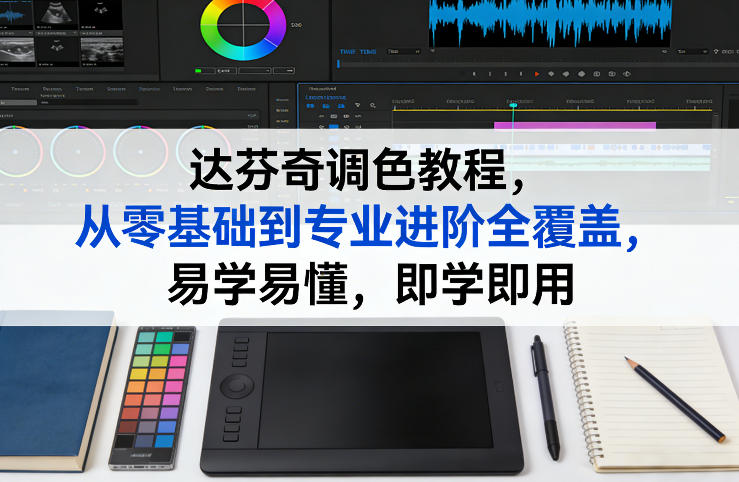 达芬奇调色教程，从零基础到专业进阶全覆盖，易学易懂，即学即用| 网创圈